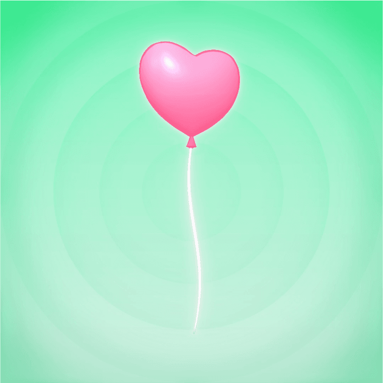 Pink moon balloon